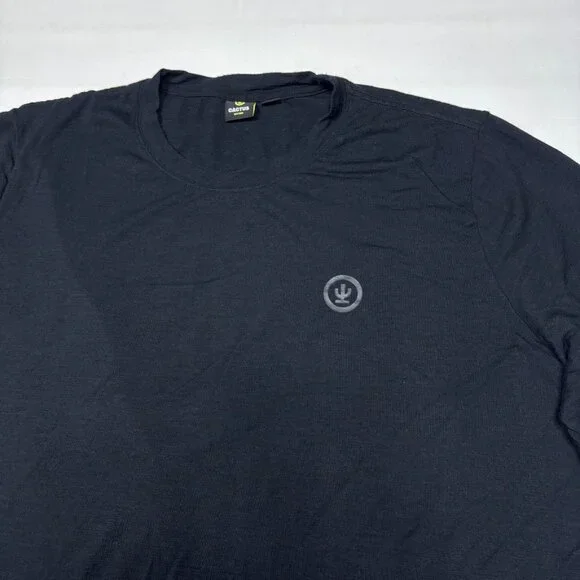 Cactus Outdoor New Zealand Merino Wool Blend Black Short Sleeve T-Shirt Mens 3XL - Picture 3 of 8
